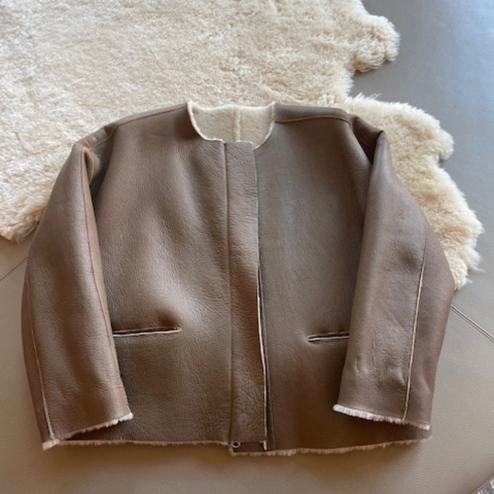 Shearling Reversible Jacket By Maje - image 3